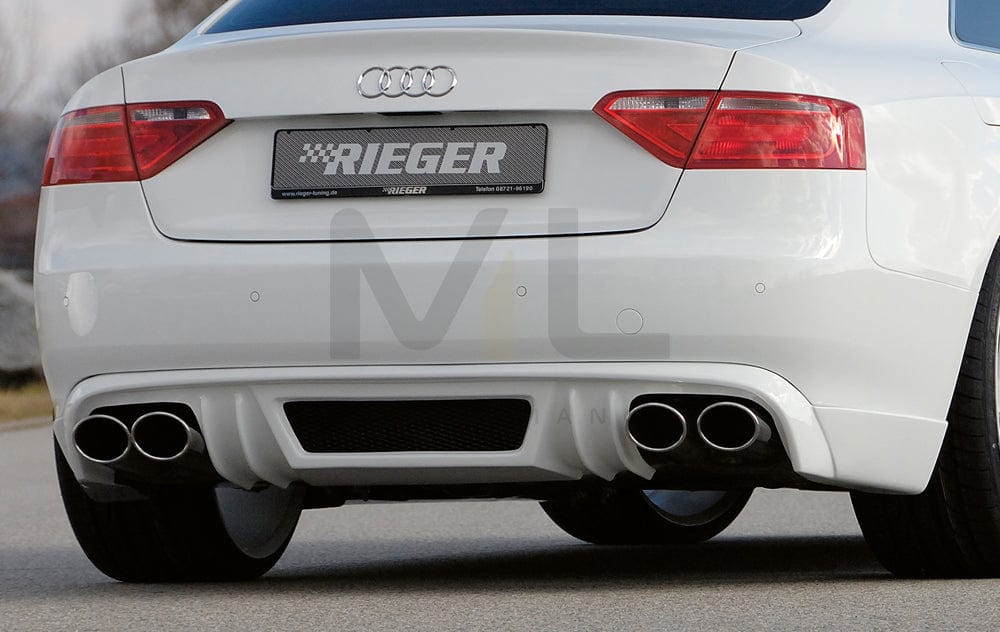 Rieger 00055418 Audi B8 B81 A5 Rear Diffuser 1 | ML Performance EU Car Parts