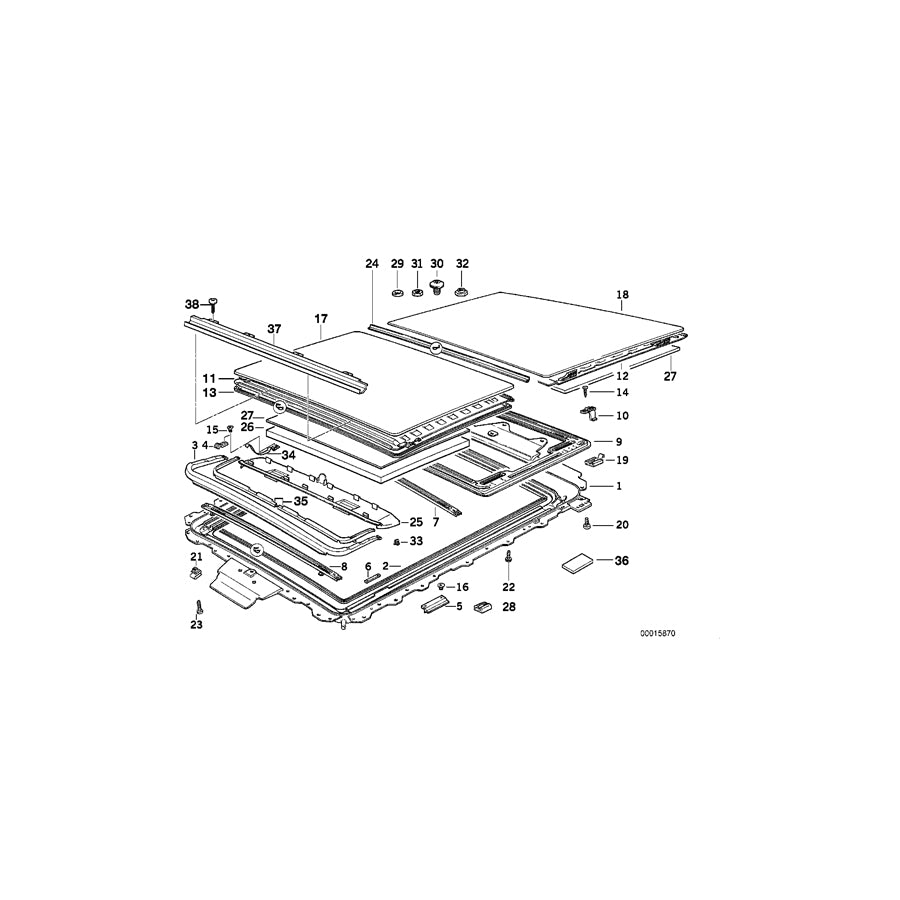Genuine BMW 54128120677 E34 Cover (Inc. 525i, 540i & 518g) | ML Performance EU Car Parts
