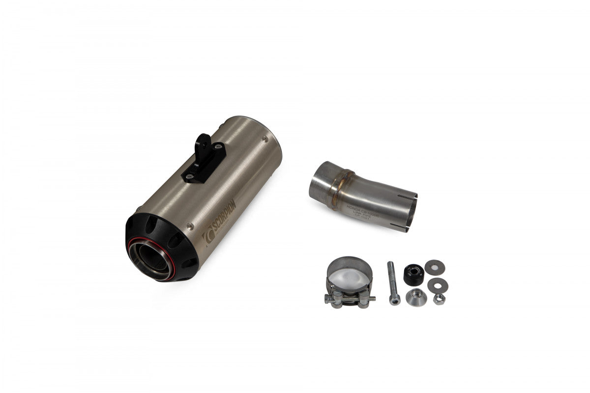 Scorpion PHA187TEO Honda CB1000 R Red Power Slip-On - Titanium Sleeve | ML Performance EU EU