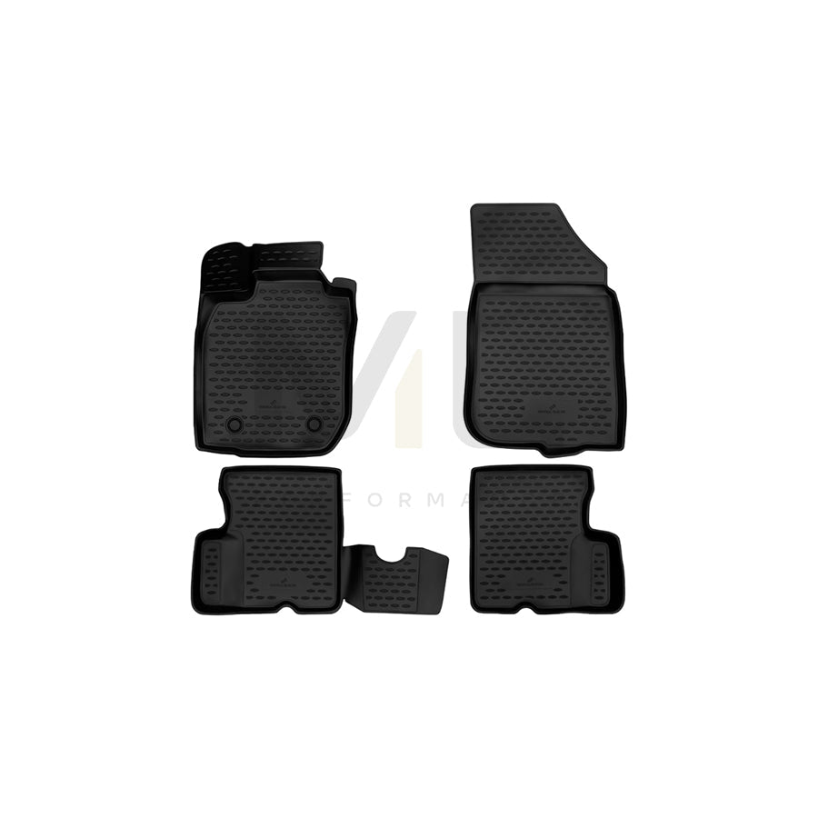 WALSER Tailored, XTR 75181 Floor mat set Elastomer, Front and Rear, Black | ML Performance Car Parts