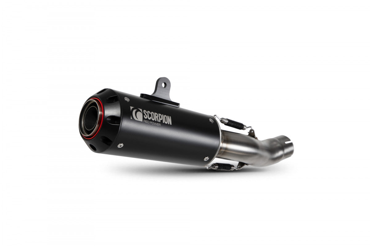 Scorpion PHA186BCER Honda CBR500 R Red Power Slip-On - Black Ceramic Coated Sleeve | ML Performance EU EU
