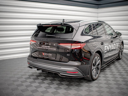 Maxton Design Skoda Enyaq IV (2020-) Central Rear Splitter (vertical Bars)