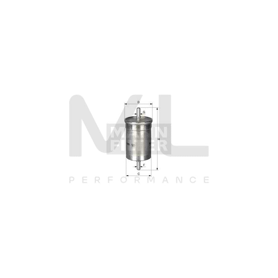 MANN-FILTER WK 612 Fuel filter In-Line Filter | ML Performance Car Parts