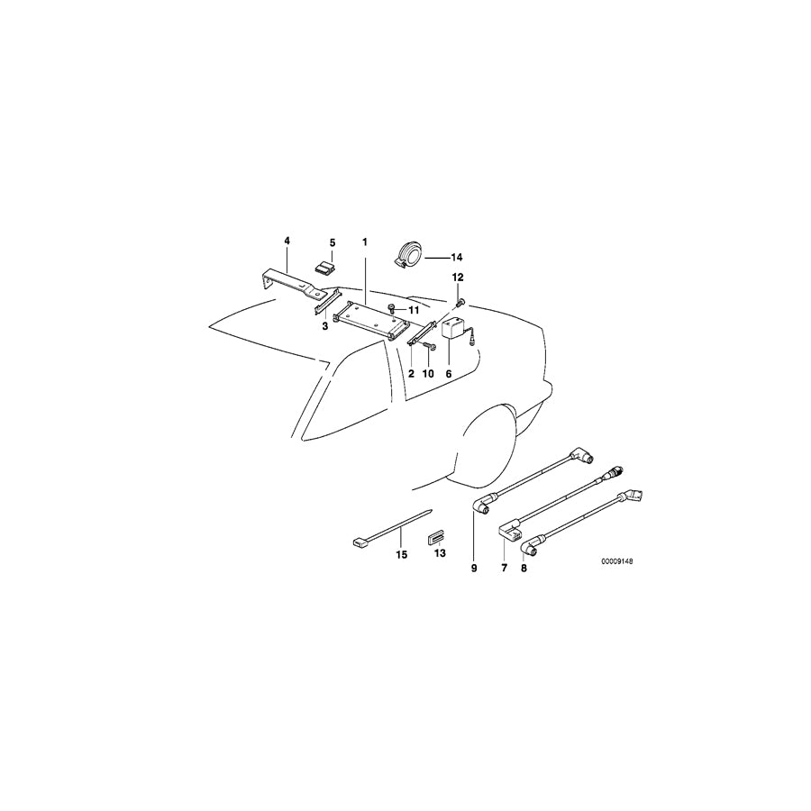 Genuine BMW 65128361330 E36 Bracket Cd-Changer Right (Inc. 320i, 318i & 328i) | ML Performance EU Car Parts
