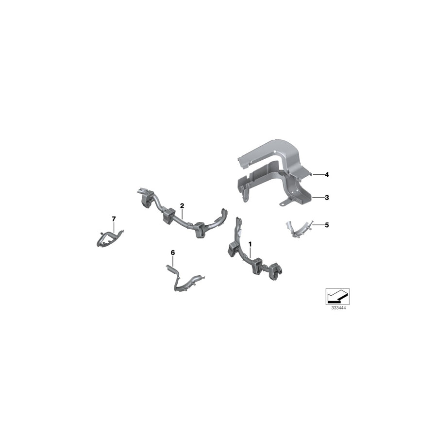 Genuine BMW 61139211312 F10 F12 Covering Lower (Inc. 535iX, 640i & 535i) | ML Performance EU Car Parts