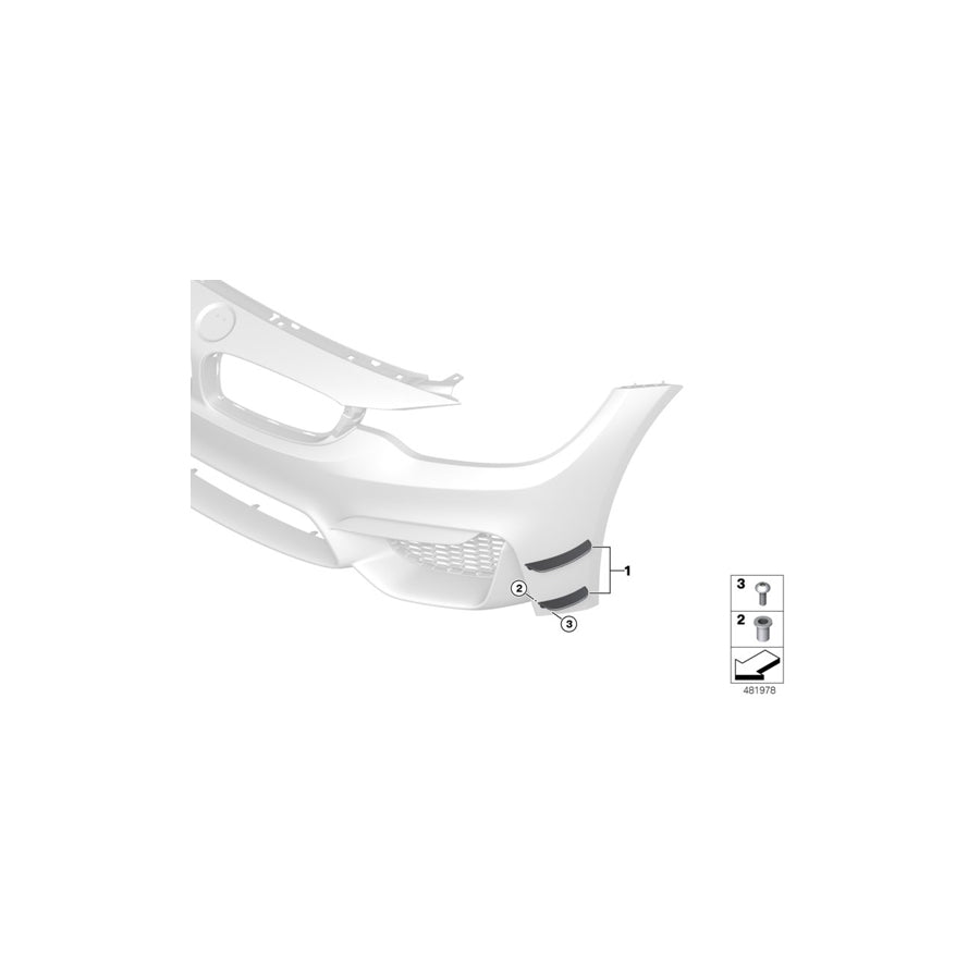 Genuine BMW 51117993027 F83 F82 F80 Set Wing Left M4 DTM (Inc. M3, M4 CS & M4 GTS) | ML Performance EU