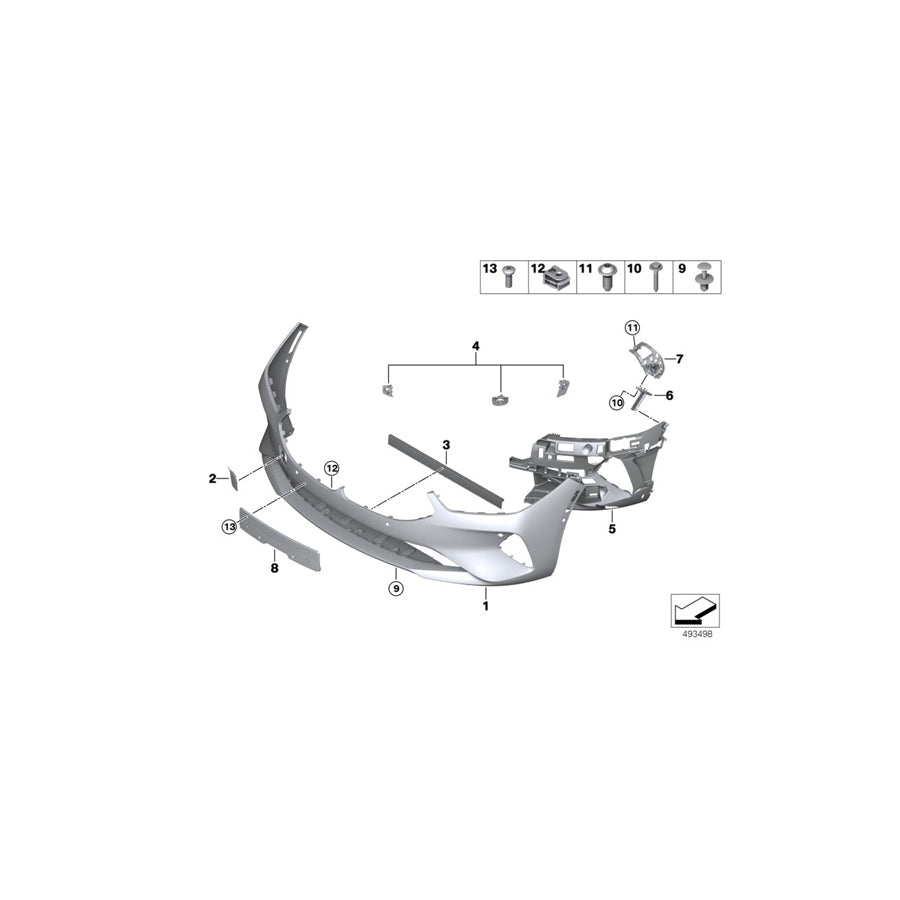 Genuine BMW 51117933008 G16 G14 G15 Cover, Tow Fitting, Front, Primed (Inc. 840dX, 840i & 840iX) | ML Performance EU