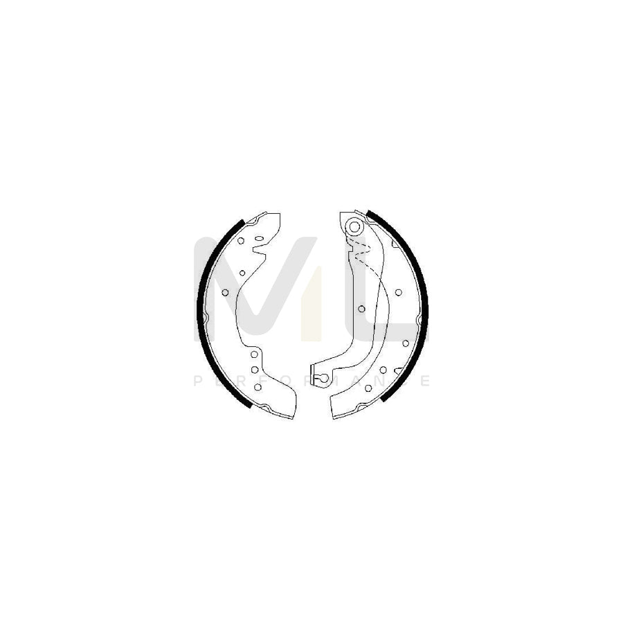 BOSCH 0 986 487 547 Brake Shoe Set | ML Performance Car Parts