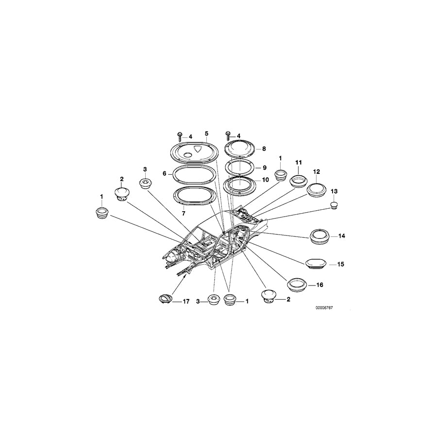 Genuine BMW 51718150841 E38 E36 Gasket (Inc. 740d, 750iL & L7) | ML Performance EU Car Parts
