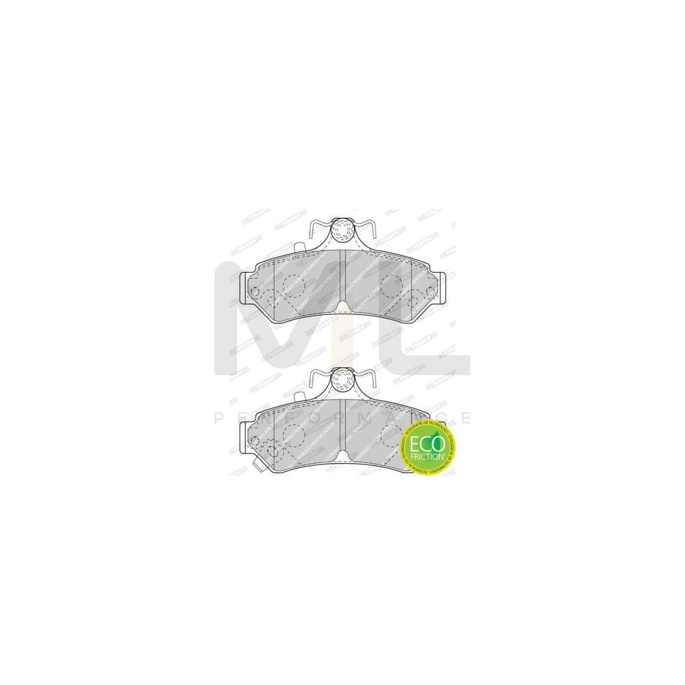 Ferodo Fqt1073 Brake Pad Set Front Axle, Excl. Wear Warning Contact, With Piston Clip | ML Performance Car Parts