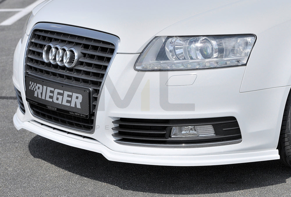 Rieger 00055330 Audi 4F A6 Front Splitter 2 | ML Performance EU Car Parts