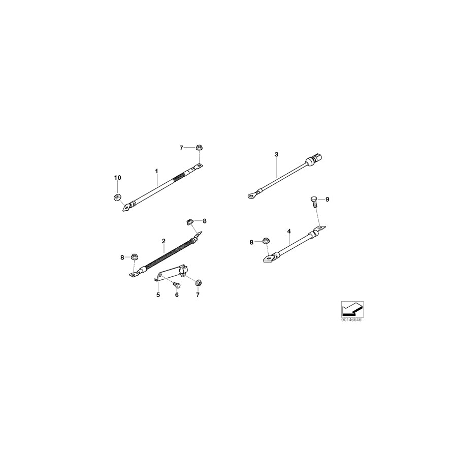 Genuine BMW 12527806073 E90 E92 E91 Bracket, Recharge Cable (Inc. 330d, X5 3.0d & X6 35dX) | ML Performance EU Car Parts