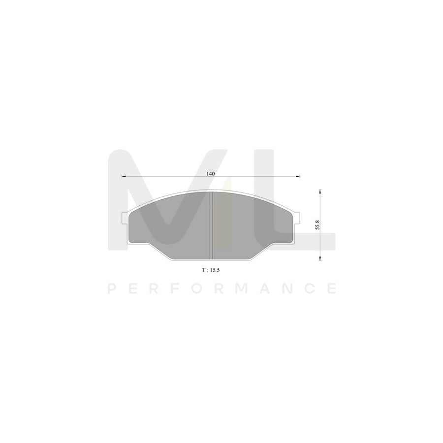 Bosch 0986Ab9130 Brake Pad Set BP9130N | ML Performance Car Parts
