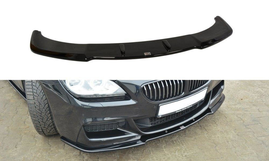 Maxton Design BM-6-06-GC-M-PACK-FD1T Front Splitter BMW Series 6 Gran CoupÃ© M-Pack F06 | ML Performance UK Car Parts