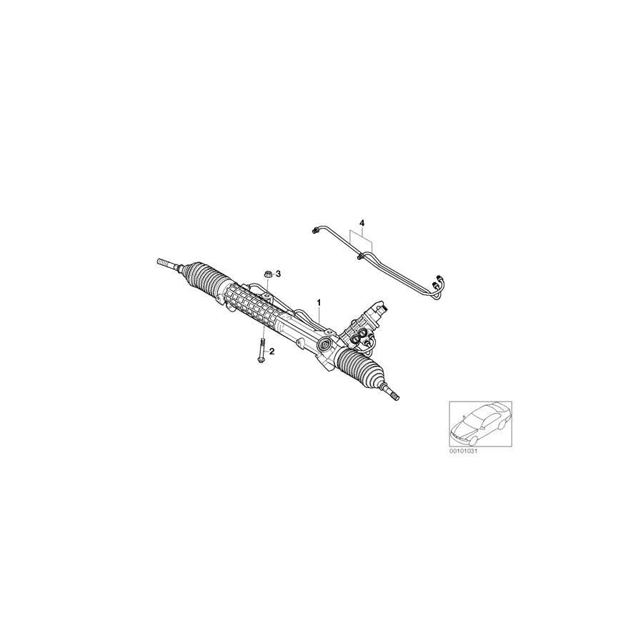 Genuine BMW 32131097317 E46 Exch. Hydro Steering Gear ZF (Inc. 320Ci, 318Ci & 318i) | ML Performance EU Car Parts