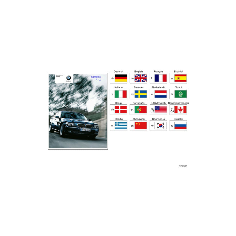 Genuine BMW 01400156856 E65 E66 Owner'S Handbook E65, E66 DE, MJ 03 (Inc. 760Li, 745i & 735i) | ML Performance EU Car Parts