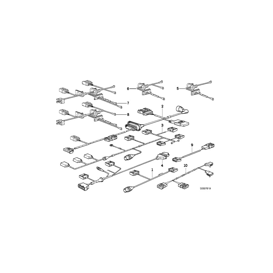Genuine BMW 61128367268 E34 Wiring For Passenger Airbag (Inc. 525i, 520i & 518g) | ML Performance EU Car Parts