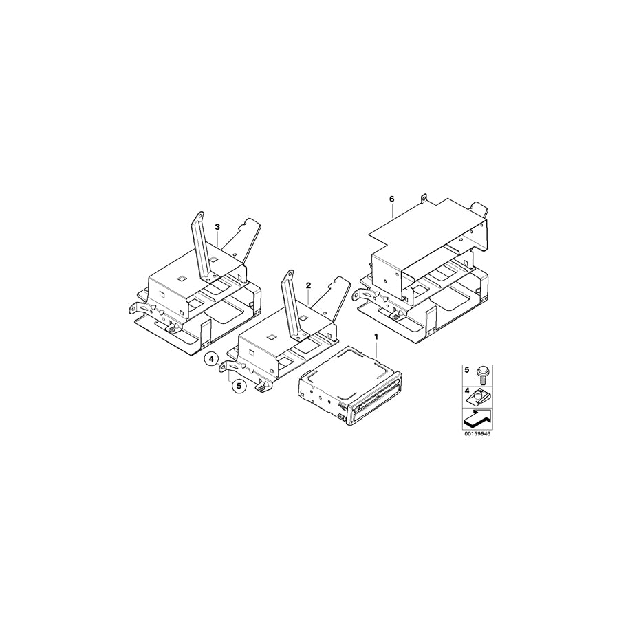 Genuine BMW 65103405144 E83 E83 Bracket Navigation Computer/Video Module (Inc. X3 1.8d, X3 2.5si & X3 2.0d) | ML Performance EU Car Parts