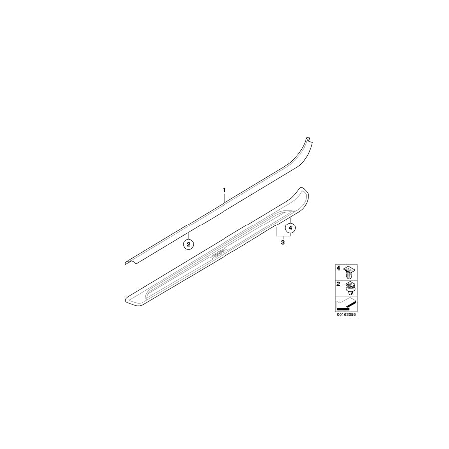 Genuine BMW 51417363865 E82 Cover, Entrance, Left LIMITED EDITION (Inc. 118d, 128i & 120d) | ML Performance EU Car Parts