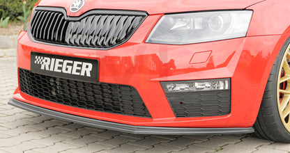 Rieger 00079012 Skoda 5E Octavia RS Front Splitter 4 | ML Performance EU Car Parts