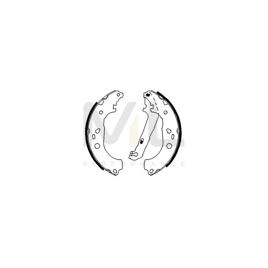 BOSCH 0 986 487 696 Brake Shoe Set | ML Performance Car Parts