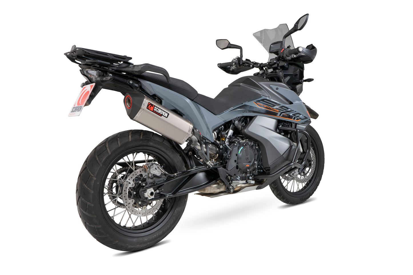 Scorpion RKT93TEO KTM Serket Parallel Slip-On - Titanium Sleeve (Adventure 890 / Adventure 890 R) | ML Performance EU EU