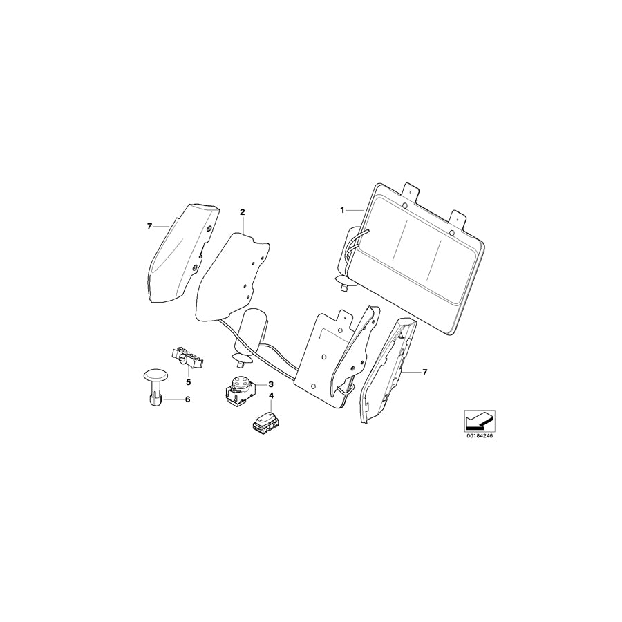 Genuine BMW 52109113878 E93 Carrier Plate, Right (Inc. 325d, 318i & 330i) | ML Performance EU