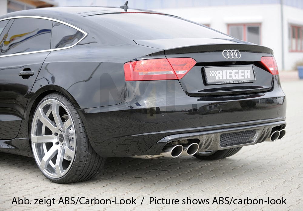 Rieger 00055438 Audi B8 B81 A5 Rear Diffuser 3 | ML Performance EU Car Parts
