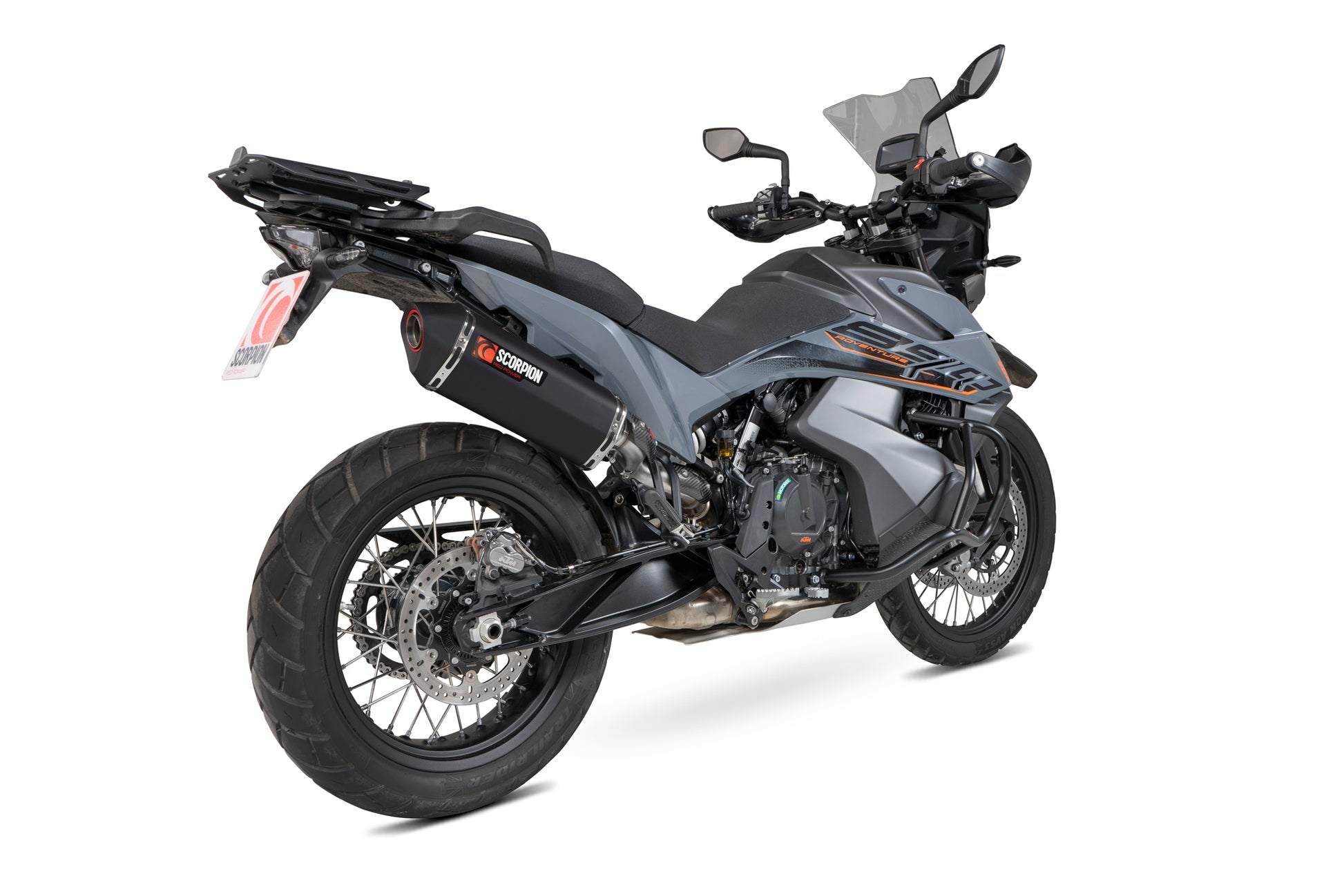 Scorpion RKT93BCER KTM Serket Parallel Slip-On - Black Ceramic Coated Sleeve (Adventure 890 / Adventure 890 R) | ML Performance EU EU
