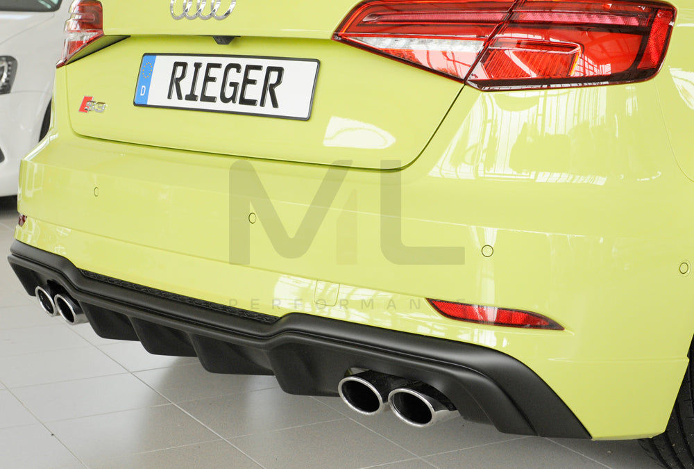 Rieger 00056821 Audi 8V S3 Rear Diffuser 2 | ML Performance EU Car Parts