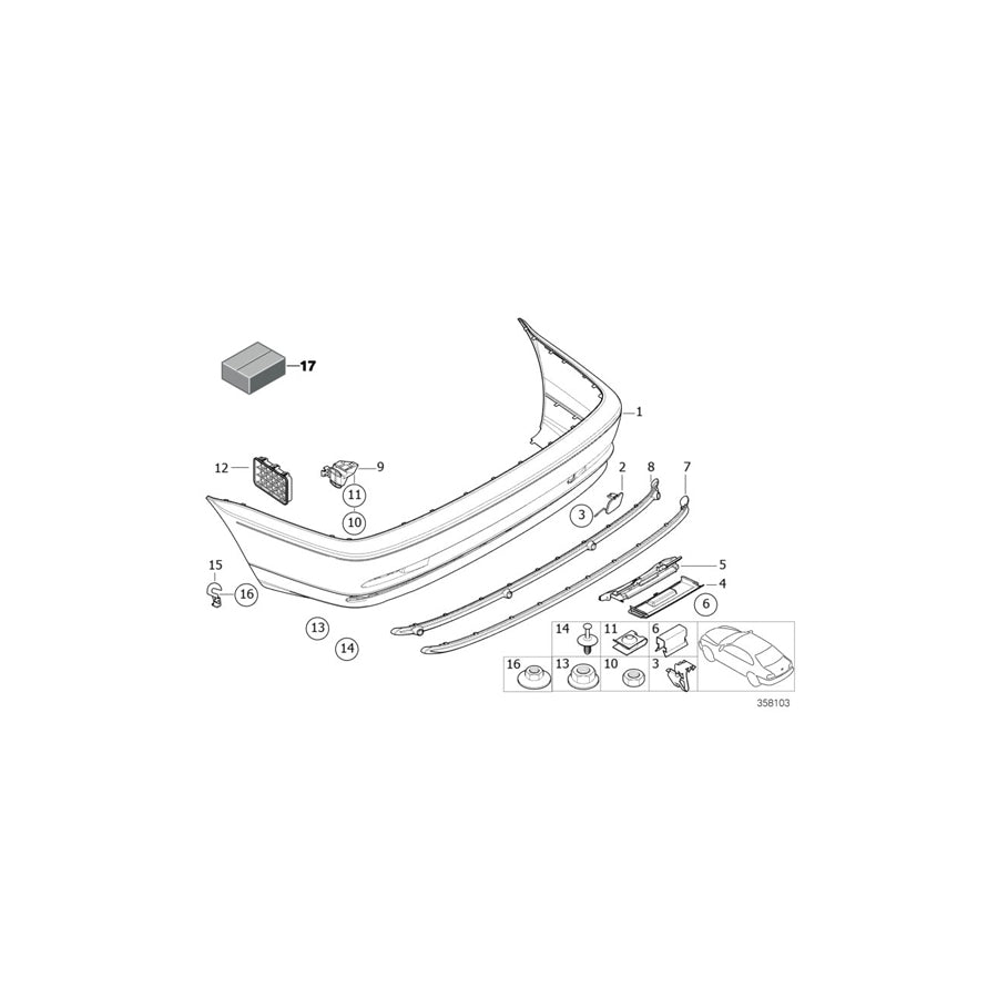Genuine BMW 51128218165 E46 Frame (Inc. 330d, 316Ci & 328i) | ML Performance EU