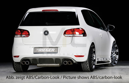 Rieger 00099802 VW Mk6 Golf Rear Diffuser 2 | ML Performance EU Car Parts