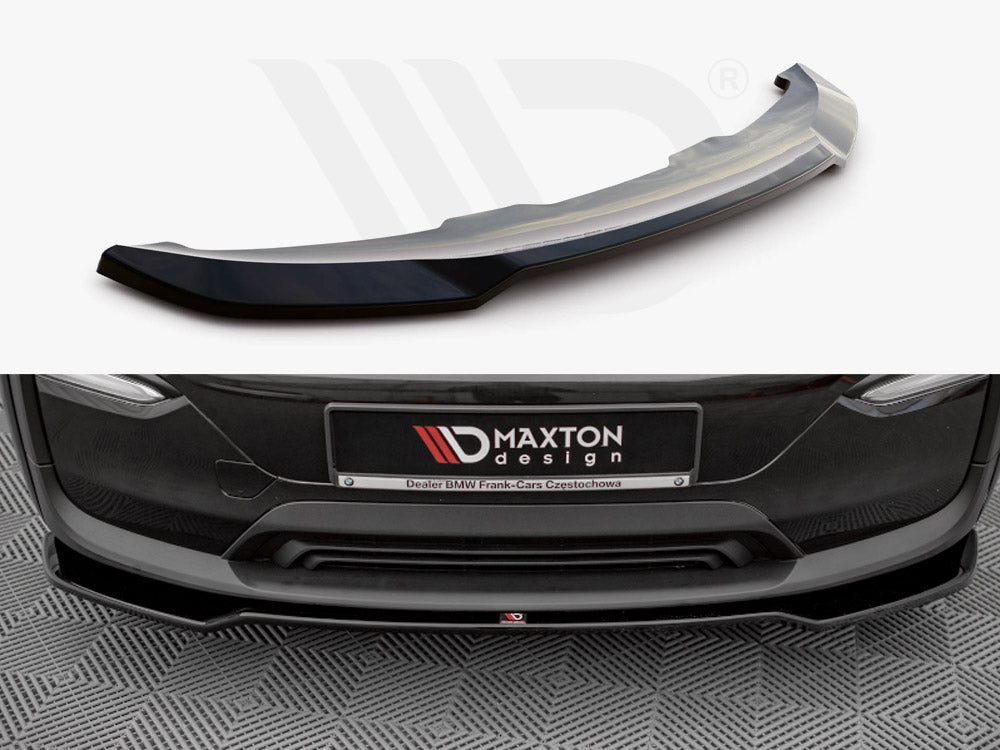 Maxton Design BM-I3-1-FD1T Front Splitter V.1 BMW I3 MK1 Facelift (2017-2022) | ML Performance UK Car Parts