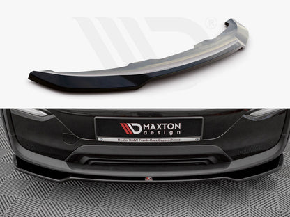 Maxton Design BM-I3-1-FD1T Front Splitter V.1 BMW I3 MK1 Facelift (2017-2022) | ML Performance UK Car Parts