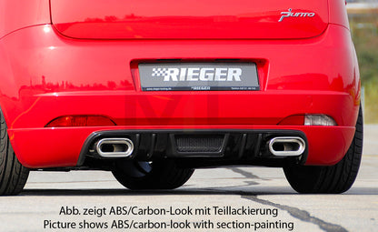 Rieger 00099154 Fiat Grande Punto (199) Rear Diffuser 3 | ML Performance EU Car Parts