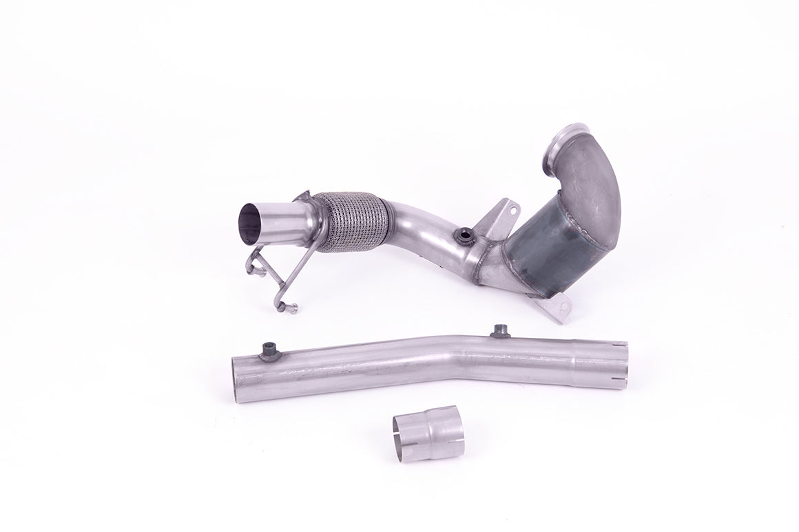 MillTek SSXVW563 Audi VW Hi-Flow Sports Cat and Downpipe Non-Resonated (Inc. A1 & Polo)