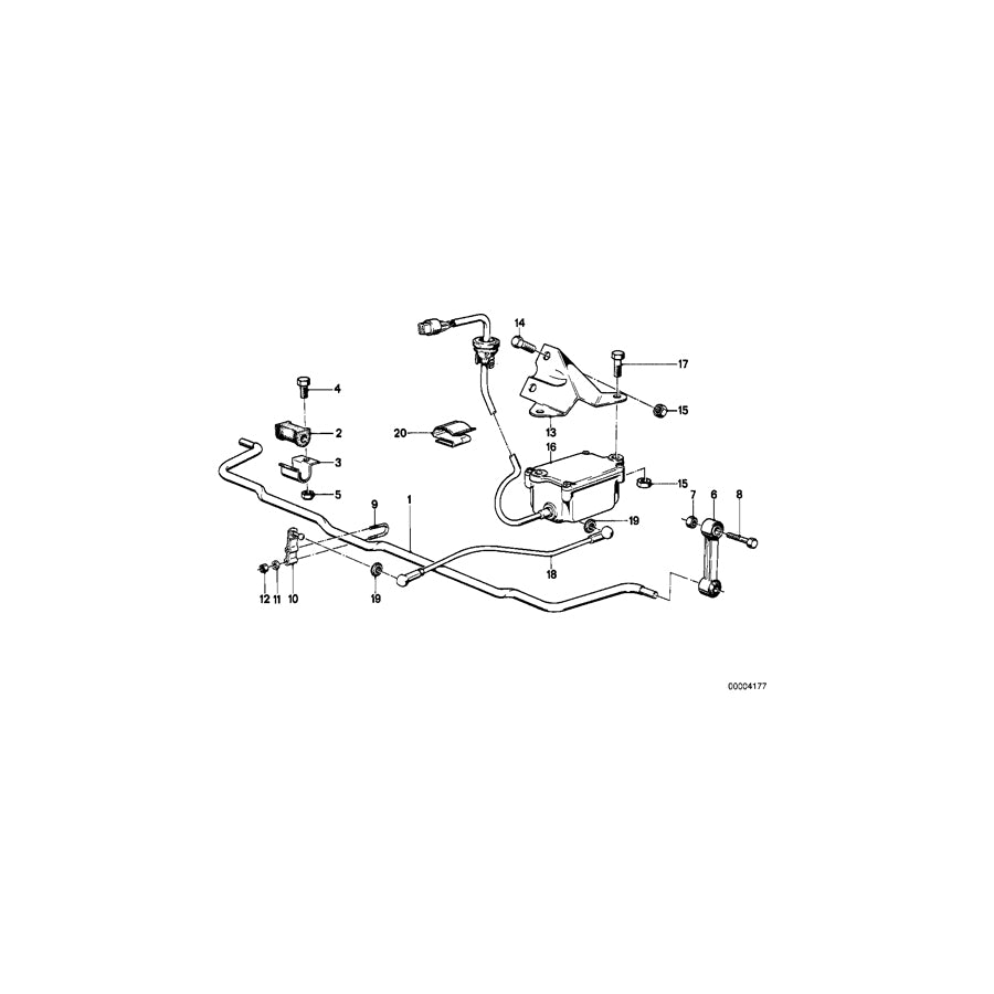 Genuine BMW 37101124832 E23 Lever (Inc. 735i, 745i & 728iS) | ML Performance EU Car Parts