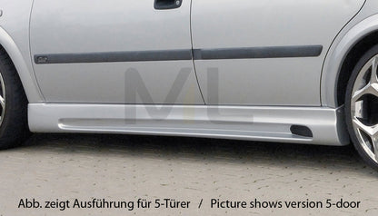 Rieger 00051114 Opel Astra G Side Skirt 2 | ML Performance EU Car Parts