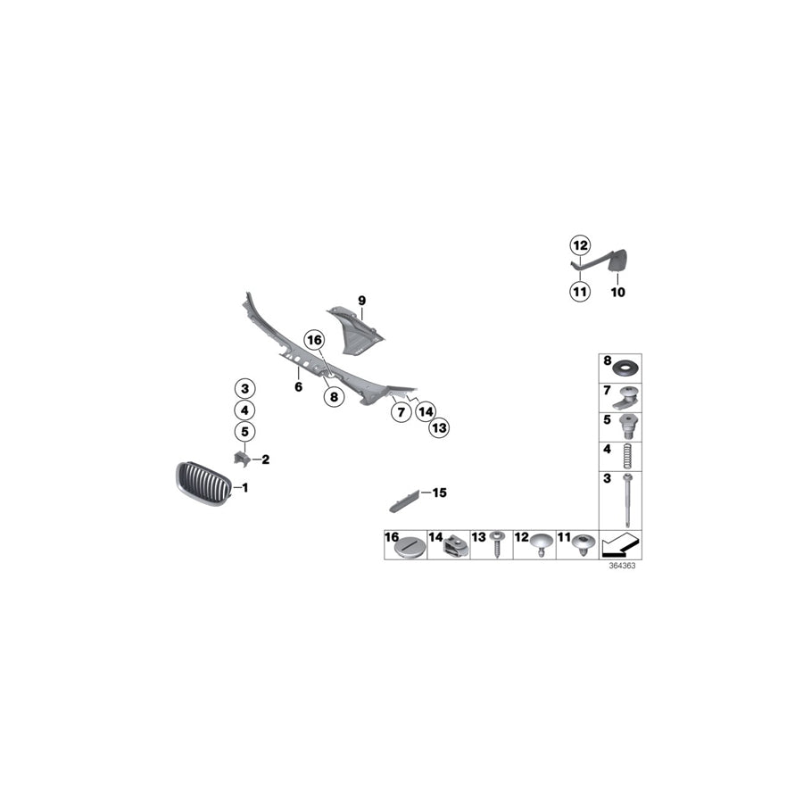 Genuine BMW 51137298873 F03 F01 F02 Trim Cover, Decor Element, Left (Inc. 750Li, 750LiX 4.4 & 730Li) | ML Performance EU