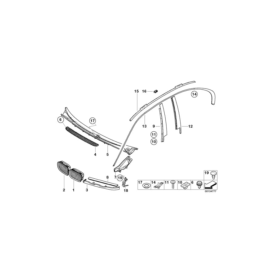 Genuine BMW 51138230237 E46 Finisher Primed (Inc. 318d, 318i & 323i) | ML Performance EU