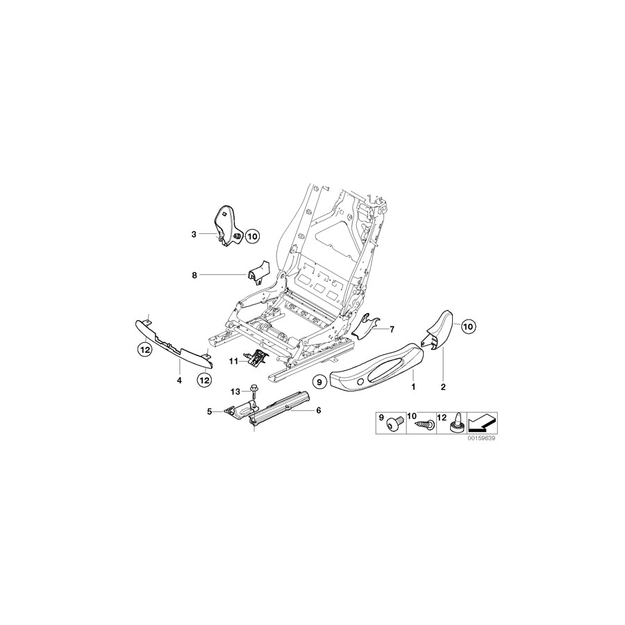 Genuine BMW 52109143425 E93 Covering Inner Left SCHWARZ (Inc. 320i, M3 & 335i) | ML Performance EU