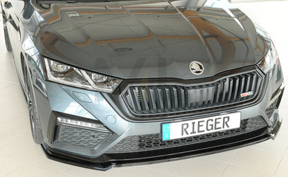Rieger 00088250 Skoda NX Octavia RS Front Splitter 6 | ML Performance EU Car Parts