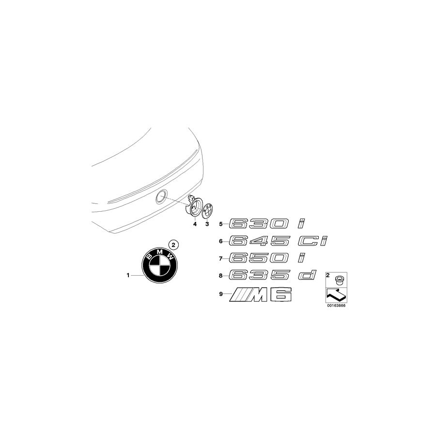 Genuine BMW 51147196551 E63 E64 Label - 650I - (Inc. 650i) | ML Performance EU