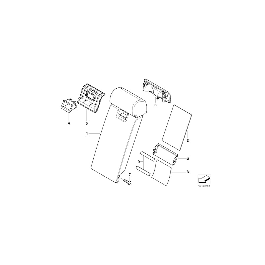 Genuine BMW 52203453363 E83 Upper Cover OYSTER (Inc. X3 1.8d, X3 3.0sd & X3 3.0si) | ML Performance EU