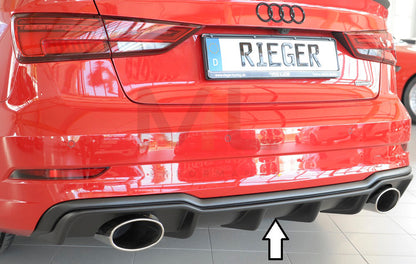 Rieger 00056827 Audi 8V Rear Diffuser (A3 & S3) 1 | ML Performance EU Car Parts