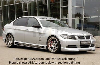 Rieger 00099549 BMW 3 Series E90 E91 Side Skirt 2 | ML Performance EU Car Parts