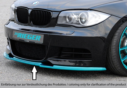 Rieger 00035044 BMW E82 E88 Front Splitter 1 |ML Performance EU Car Parts