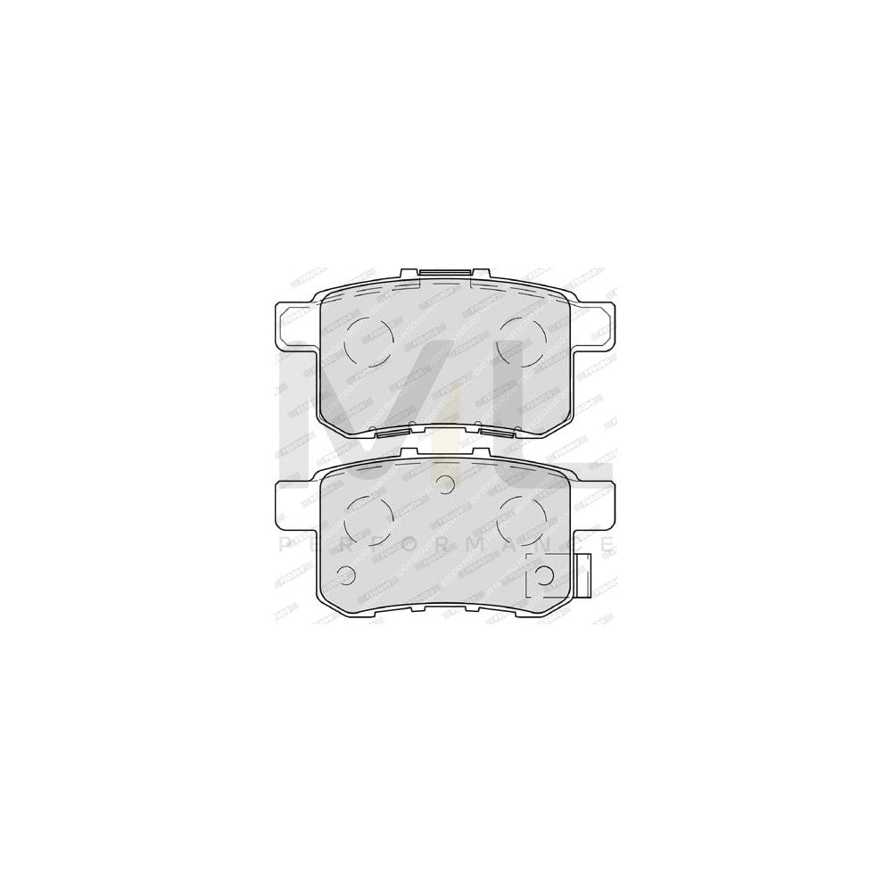 Ferodo Premier Eco Friction Fdb1882 Brake Pad Set For Nissan Pathfinder Iii (R51) With Acoustic Wear Warning, Without Accessories | ML Performance Car Parts