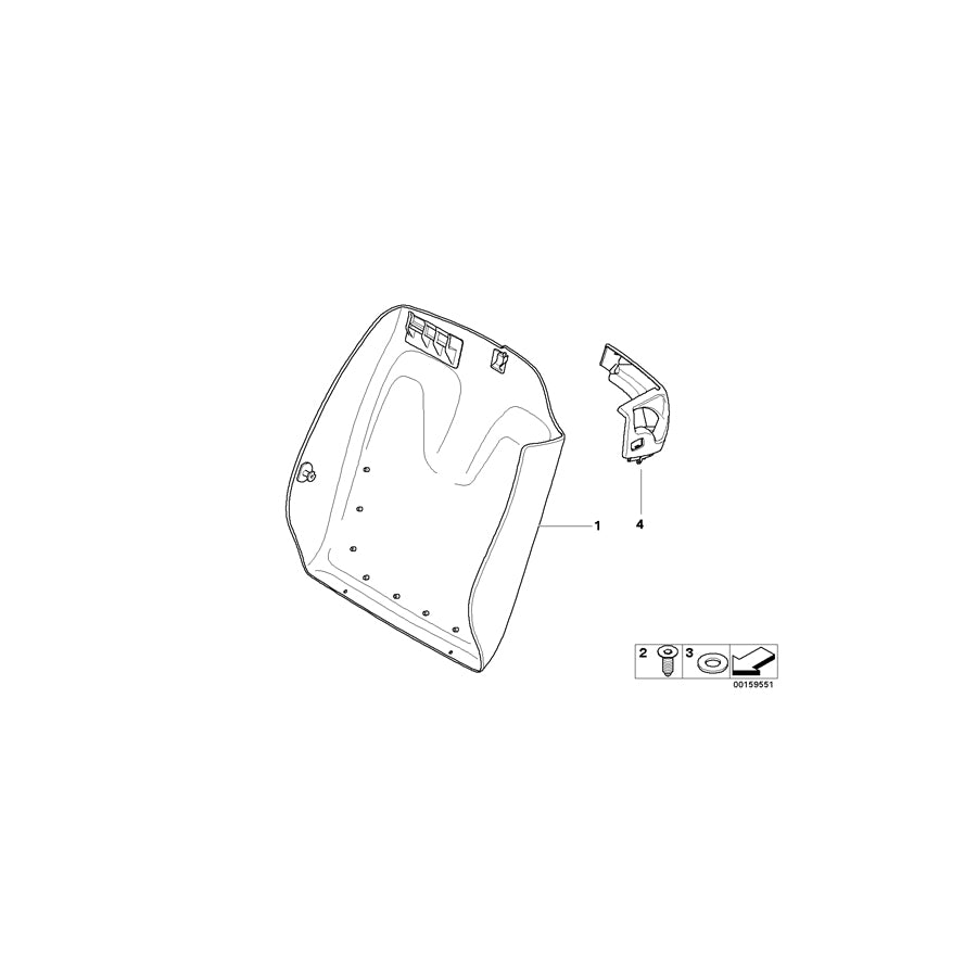 Genuine BMW 52109129410 E93 E93 Rear Panel With Net Bag Right CREAMBEIGE (Inc. 328i, 325d & 335is) | ML Performance EU Car Parts