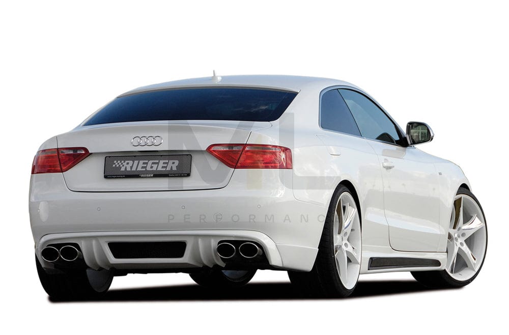 Rieger 00055418 Audi B8 B81 A5 Rear Diffuser 4 | ML Performance EU Car Parts